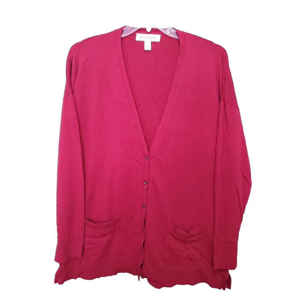 Pure Energy Red Button-Up Cardigan Sweater Size 3X